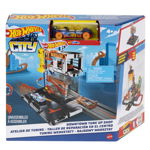 Set de joaca Hot Wheels City - Atelier de reparatii