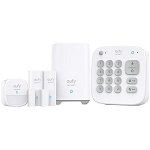 Kit sistem de alarma wireless smart EUFY Security T8990321, senzor miscare, 2 x senzori intrare, tastatura, alb