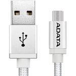 Cablu de date A-DATA AMUCAL-100CMK-CBK, MicroUSB, 1m, Aluminiu (Negru)