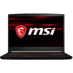 Laptop Gaming MSI GF63 Thin 10SCSR-802XRO, Intel Core i7-10750H pana la 5.0GHz, 15.6" Full HD, 8GB, SSD 512GB, NVIDIA GeForce GTX 1650Ti Max-Q 4GB, Free DOS, negru