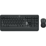 Set tastatura + mouse wireless, Logitech, 2.4 GHz, Negru