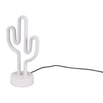 Veioză albă LED (înălțime 29 cm) Cactus – Trio, Trio