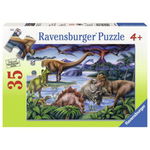 Puzzle Ravensburger - Dinozauri, 35 piese (08613), Ravensburger