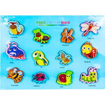 Puzzle din lemn, incastru, Insecte, Dolu