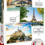 SET PUZZLE TREFL 3 X 500 VENETIA PARIS MONT SAINT-MICHEL