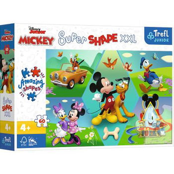 Puzzle Primo Super shape XXL 60 Disney. Mickey amuzantul Trefl, Trefl