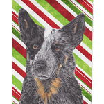 Caroline`s Treasures Carolines Comori SC9356-FLAG-PARENT Australian Bovine Dog Candy Cane de vacanță Multi House Size, 