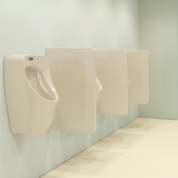 Urinar Teona, ceramic, alb, montaj pe perete