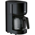 Cafetiera Braun PurEase, KF 3120 BK, 1000 W, 1.25 l, 10 cesti, Negru, Braun