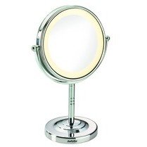 Oglinda cosmetica iluminata BaByliss 8435E, 11 cm, Alb