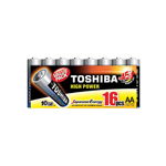 Set 16 baterii alcaline Toshiba R6, AA, High Power