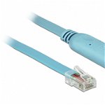 Cablu serial, Delock, USB 2.0/RS-232, 3m, Albastru
