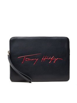 Tommy Hilfiger Husă pentru tabletă Iconic Tommy Tablet Case Sign AW0AW10533 Bleumarin