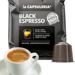 Cafea Black Espresso, 100 capsule compatibile Nespresso, La Capsuleria