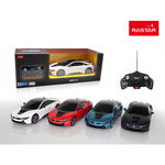 Masina cu radiocomanda 1/18 BMW I8, Negru, 59200, Rastar