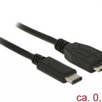 Accesoriu pentru imprimanta delock USB3.1 C-> B micro 0.50m (83676), Delock