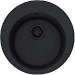 Chiuveta bucatarie FRANKE ROG 610, 1 cuva, compozit granit, negru