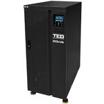 UPS 20kVA Online 380V TED Electric, Display LCD, trifazat, necesita 30 acumulatori 7 / 9 Ah, unda sinusoida pura, TED002013, TED ELECTRIC