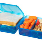 Set 2 cutii alimente din plastic colorat Sistema Lunch Cube 1.4L