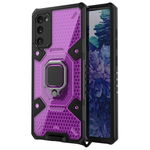 Husa Spate Upzz Techsuit Honeycomb Armor Cu Inel Metalic Compatibila Cu Samsung Galaxy S20 FE Mov