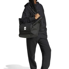 adidas Sportswear, Pantaloni de trening din bumbac cu talie ajustabila ALL SZN, Negru, XL