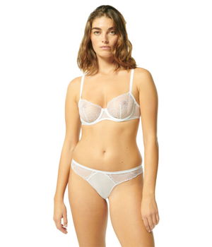 Imbracaminte Femei Simone Perele Reflet Tanga White, Simone Perele