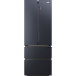 HAIER Frigider Side by side Haier HFW7720ENMB, 477 l, Total NoFrost, Motor Inverter, Conectivitate WiFi + Bluetooth, Display, Multiflow column, Super Cooling, Super Freezing, Clasa E, H 201 cm, Negru, HAIER