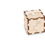 Set constructie mini cu mecanism Puzzle 3D JIGSAW CUBE-3D din lemn 24 piese @ EWA, EWA