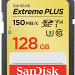 Card de memorie Sandisk SDXC Extreme PLUS, 128GB, UHS-I