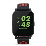 Ceas smartwatch techstar® y60, 1.54 inch ips, bluetooth 4.0, slot sim, apeluri si notificari, monitorizare tensiune, puls, pasi, rosu