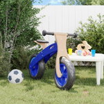 vidaXL Bicicletă echilibru de copii, cauciucuri pneumatice, albastru, vidaXL