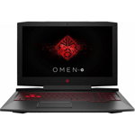 Notebook / Laptop HP Gaming 17.3'' OMEN 17-an101nq, FHD IPS, Procesor Intel® Core™ i5-8300H (8M Cache, up to 4.00 GHz), 8GB DDR4, 1TB 7200 RPM, GeForce GTX 1050 4GB, FreeDos, Shadow Black