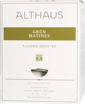 Althaus Althaus - Pachet Grun Matinee Pyra - Ceai 15 piramide, Althaus