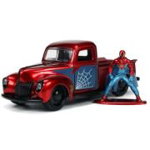 Masinuta marvel metalica ford pick up, scara 1: 32, si figurina metalica spider man, jada, 