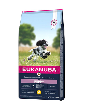 EUKANUBA Basic Puppy M, Pui, hrană uscată câini junior, 15kg, Eukanuba