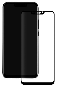 Folie Huawei Mate 20 Lite Eiger Sticla 3D Edge to Edge Clear Black, Eiger