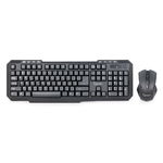 Kit Tastatura si Mouse KBS-WM-02 Wireless QWERTY US English Negru, Gembird