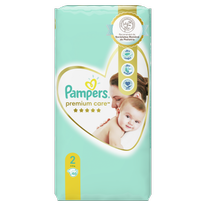 Scutece Premium Care, mărimea 2, 4kg-8kg, 46 buc  Pampers