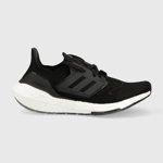 adidas Performance, Pantofi slip-on pentru alergare Ultraboost 22, Negru stins, 5
