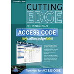 New Cutting Edge Pre-Intermediate Coursebook with CD-Rom and MyLab Access Card Pack - Peter Moor, Longman Pearson ELT