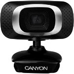 Camera Web CNE-CWC3N 720P USB 2.0 1MP Negru, Canyon