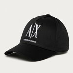 Armani Exchange șapcă de baseball din bumbac culoarea negru, cu imprimeu, Armani Exchange