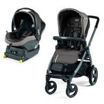 Carucior 2 in 1 Peg Perego, Book 51 S Titania i-Size (baza i-size inclusa), Class Grey (sasiu + hamac + scaun auto), 0 - 22 kg, Peg Perego