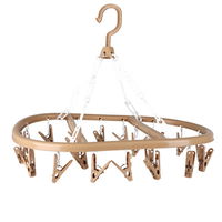 Uscator de rufe cu 20 carlige, oval, 32x42 cm, verde, 