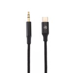 Cablu audio Tellur USB-C - Jack 3.5mm, DAC 1m, Negru