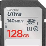 Card de memorie SanDisk Ultra microSDXC, 128GB, 140MB/s, Class 10 UHS-I