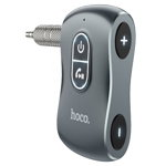 Receptor Hoco, Adaptor Audio Bluetooth, Jack 3,5 mm, Microfon, Cititor Card TF, Gri Metalizat - Hoco, 