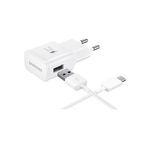 Incarcator retea/cablu date Samsung 2000 mAh USB Type-C Fast Charging white