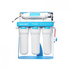 Purificator cu osmoza inversa Ecosoft P'URE AquaCalcium 75GPD cu pompa booster si cadru metalic