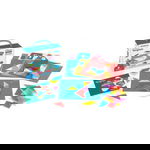 Joc creativ Tangram traditional cu piese translucide, +3 ani, Miniland